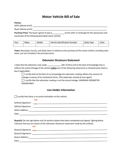 maine bill of sale form