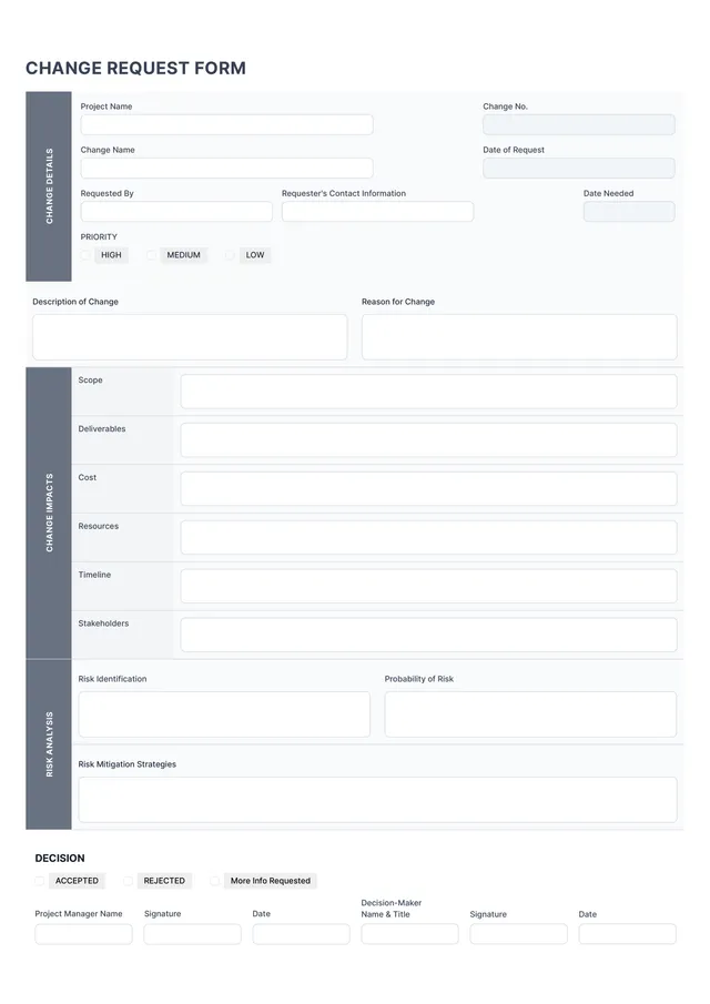 change request template
