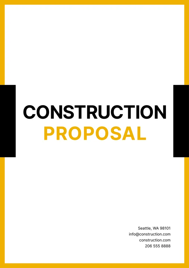 construction proposal template