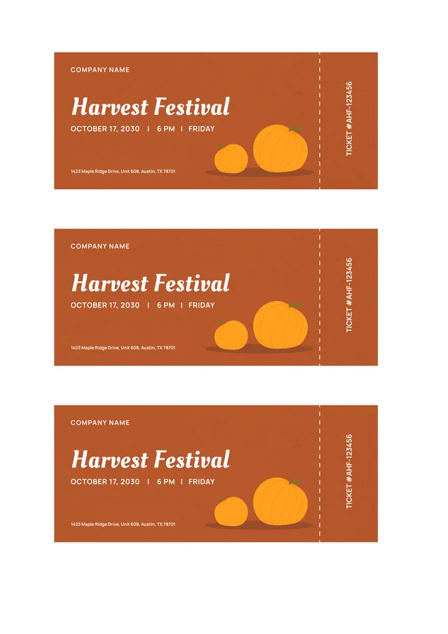 event ticket template
