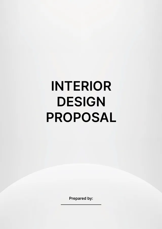 interior design proposal template
