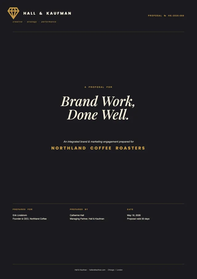 marketing agency proposal template