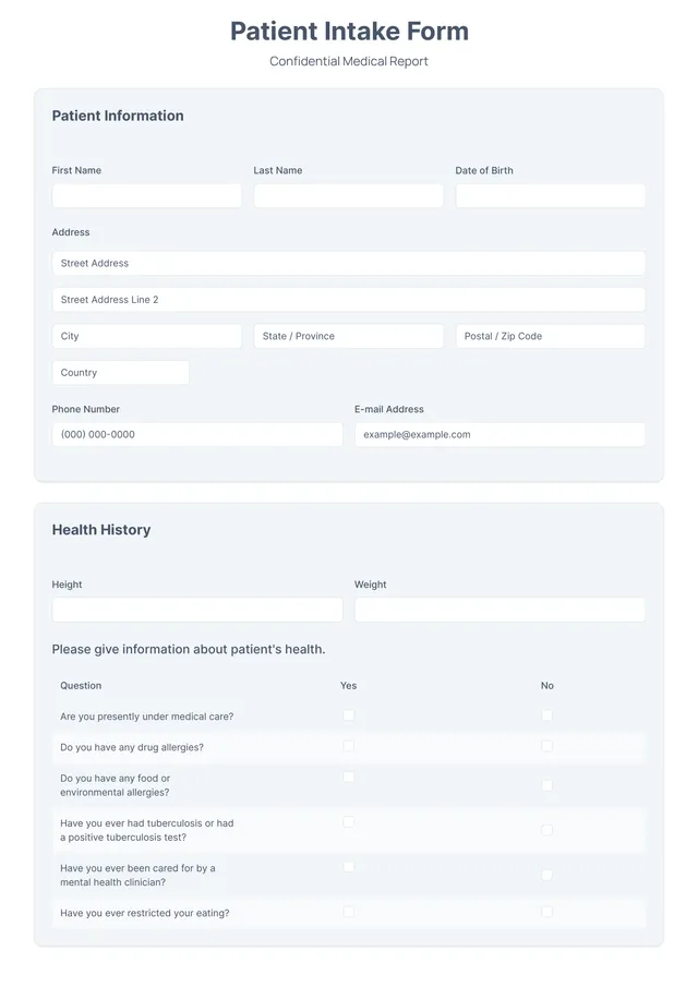 medical report template