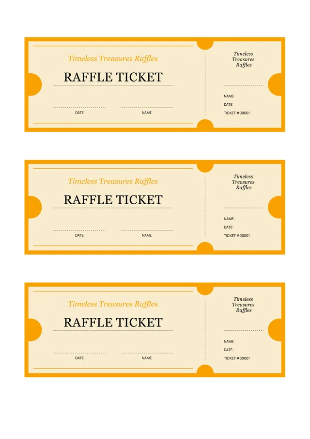 raffle ticket template