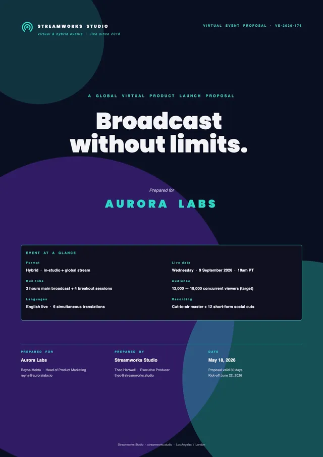 virtual event proposal template