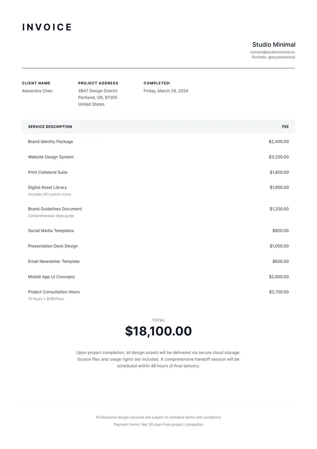 wholesale invoice template